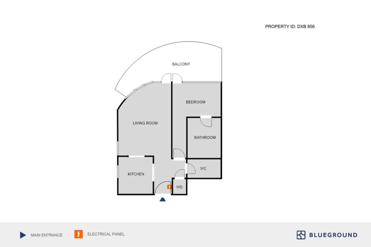 Apartment Blueground Rp Heights Pool Garage Dxb-856 Dubai